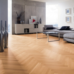 Parquet contrecollé flottant en Baton Rompu 